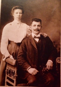 This is my great-great grandmother, Therese Arsenowitz (Hoffman), on her wedding day to my great-great grandfather, Lenard. circa 1910